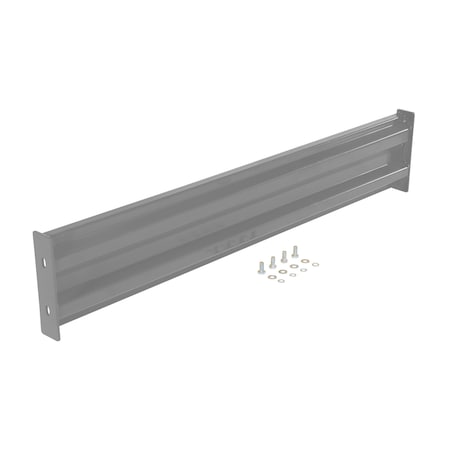Vestil Bolt-On Style Guard Rail 5 Ft Gray Semi Gloss GR-F2R-BO-5-GYSG